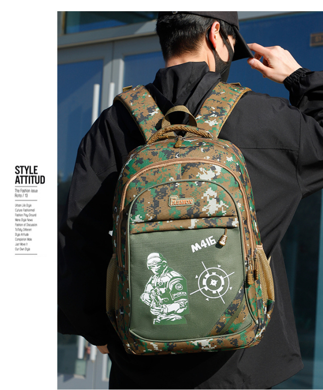 Kamuflaažseljakoti tootja otsemüük Pubg kolmetasandiline seljakott algkooliõpilaste seljakott 1.-3.-6. klassile