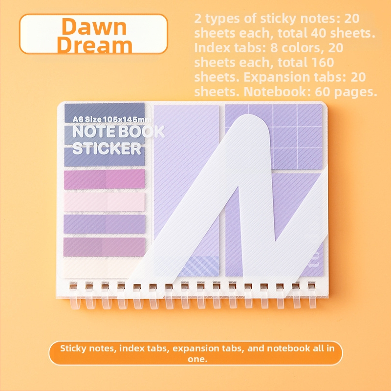 ISN Wind Expansion Post-it kleepuv kleebis üliõpilastele, kes peavad sooritama magistriõppe sisseastumiseksami, erksavärviline lihtne Post-it kleebis, lahtised lehed