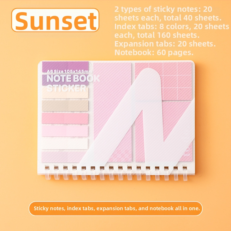 ISN Wind Expansion Post-it kleepuv kleebis üliõpilastele, kes peavad sooritama magistriõppe sisseastumiseksami, erksavärviline lihtne Post-it kleebis, lahtised lehed