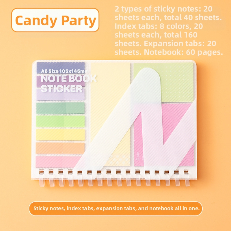 ISN Wind Expansion Post-it kleepuv kleebis üliõpilastele, kes peavad sooritama magistriõppe sisseastumiseksami, erksavärviline lihtne Post-it kleebis, lahtised lehed