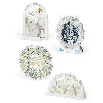 Uus 2024. aasta jõulukaardi paberist nikerdamiseks mõeldud kolmemõõtmeline loominguline kaart lasteaia kinkekaart sõpradele ümbrikuga