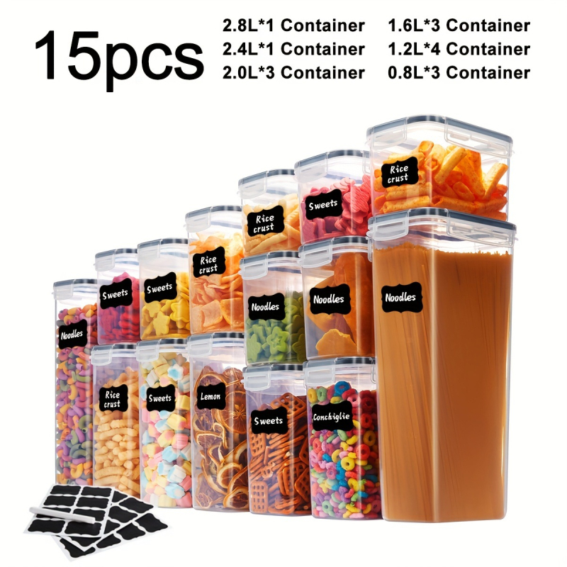 2025 Új, határokon átnyúló dropshipping 6/12/15/18/24 Nagyméretű, fedeles élelmiszertároló dobozok határokon átnyúlóan