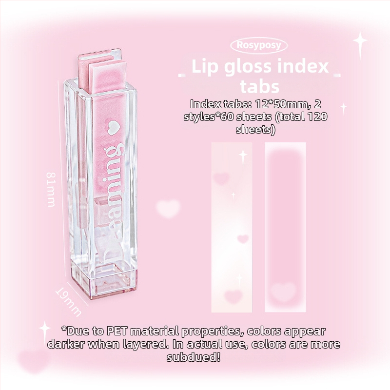 Стикери за устни RosyPosy Soft Creative Lip Glaze, 100% оригинални ...