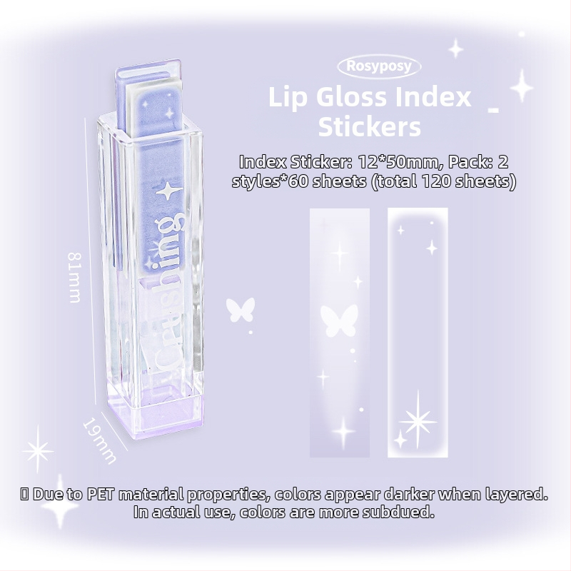Стикери за устни RosyPosy Soft Creative Lip Glaze, 100% оригинални ...