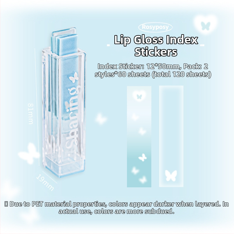 Стикери за устни RosyPosy Soft Creative Lip Glaze, 100% оригинални ...