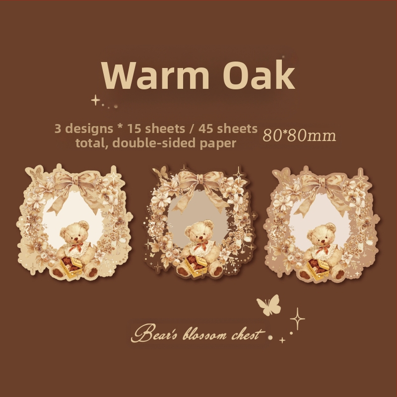 Mr. Paper reljefa karstās spiedogošanas trīs iepakojumu līmlapiņas Lāču ziedu kastes sērija Retro romantisks studentu ziņojumu piezīmju papīrs