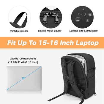 Mugursoma fotografēšanai brīvā dabā Kameras uzglabāšanas soma Liela ietilpība DSLR digitālās kameras soma UAV datoram integrēta mugursoma