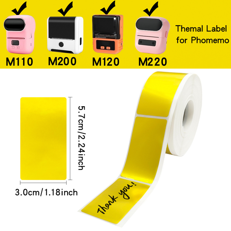500 tk holograafiline lasertermokleebise silt DIY termotrüki välklambi termoprinteri sildi kleebis