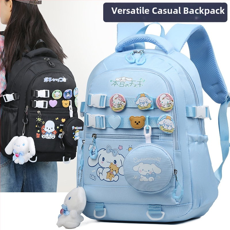 Нова стилна многофункционална ученическа чанта с голям капацитет за момичета от гимназията, много отделения, раница за защита на гребена, универсална ежедневна раница