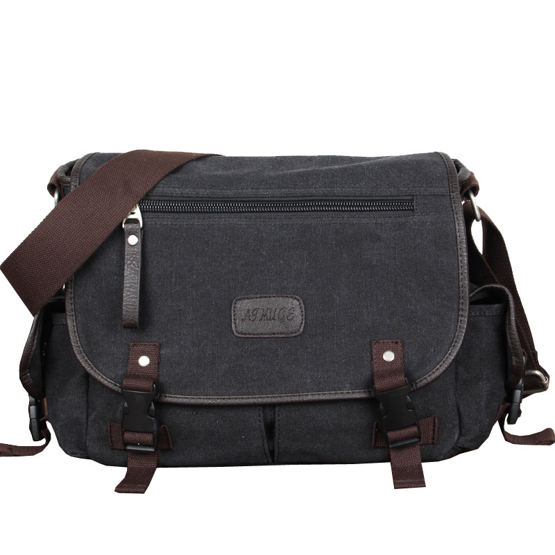 Plecu soma Vīriešu korejiešu audekla ikdienas soma Vīriešu soma Modes tendence Studentu skolas soma Kurjera soma Tieša piegāde no rūpnīcas