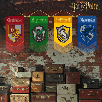 Harry Potteri sarja lipu tutiga kaunistus rippuv lipp Ktv teema kaunistus värvikas iseloomulik lipp rippuv lipp peolipp