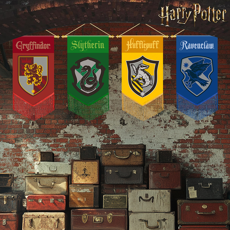 Harry Potteri sarja lipu tutiga kaunistus rippuv lipp Ktv teema kaunistus värvikas iseloomulik lipp rippuv lipp peolipp