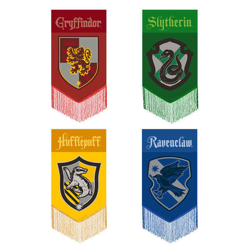 Harry Potteri sarja lipu tutiga kaunistus rippuv lipp Ktv teema kaunistus värvikas iseloomulik lipp rippuv lipp peolipp