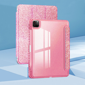 iPad aizsargapvalks iPad10 ar mirdzumiem iPad Air11 akrila mirdzums, izturīgs pret kritieniem un locīšanos, ar pildspalvas slotu