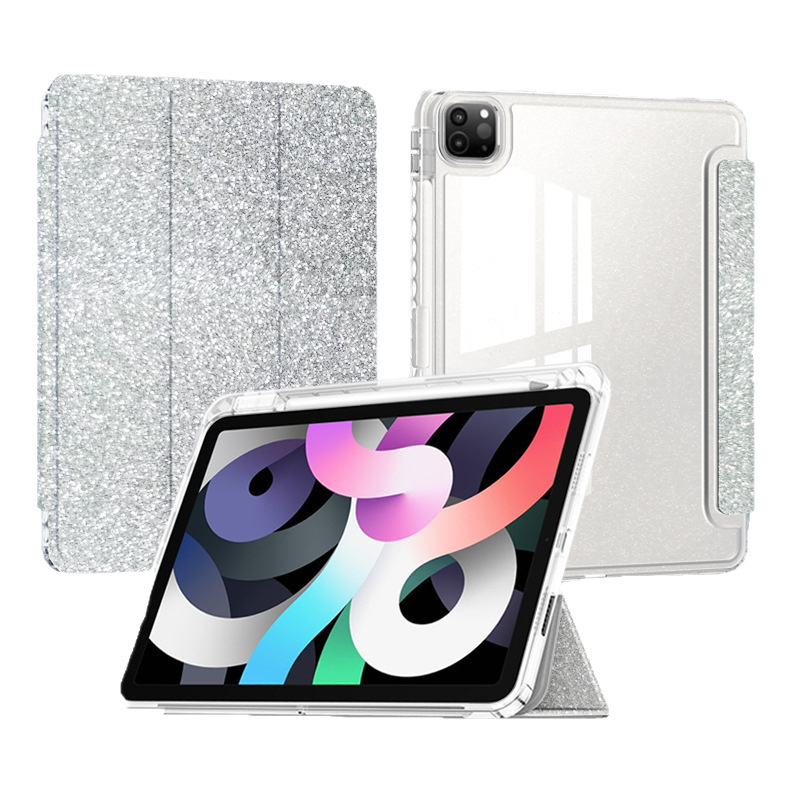 iPad aizsargapvalks iPad10 ar mirdzumiem iPad Air11 akrila mirdzums, izturīgs pret kritieniem un locīšanos, ar pildspalvas slotu