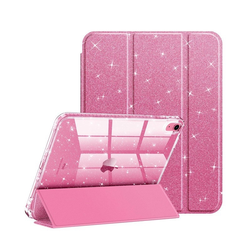 Husă de protecție pentru iPad, cu sclipici, pentru iPad 10, husă de protecție pentru iPad Air 11, cu sclipici acrilic, anti-cădere și anti-îndoire, cu slot pentru stilou