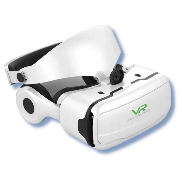 Galvas saites VR brilles ar zilu gaismas lēcu virtuālā realitāte 3D kaste mobilā tālruņa spēļu ķivere G02EF tūkstoš burvju spogulis