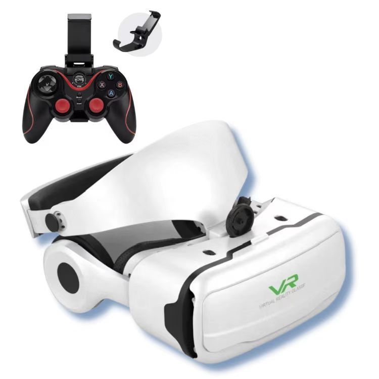 Ochelari VR cu bandă pentru cap, lentilă cu lumină albastră, realitate virtuală, cutie 3D, cască de joc pentru telefon mobil, G02EF, oglindă magică mii