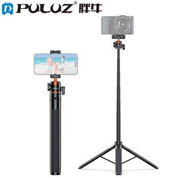 Ievelkams, pagarināms statīvs, pārnēsājams sporta kameras mobilais tālrunis, mikro viengabalains āra tiešraides fotografēšanas vlog selfiju nūjas kronšteins