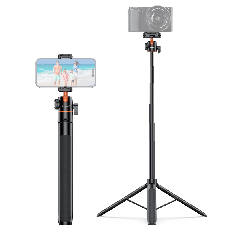 Ievelkams, pagarināms statīvs, pārnēsājams sporta kameras mobilais tālrunis, mikro viengabalains āra tiešraides fotografēšanas vlog selfiju nūjas kronšteins