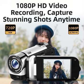 Φορητή επαγγελματική selfie vlog για φοιτητικό πάρτι HD υψηλής ευκρίνειας, ρετρό πανεπιστημιούπολη, ψηφιακή κάμερα ccd