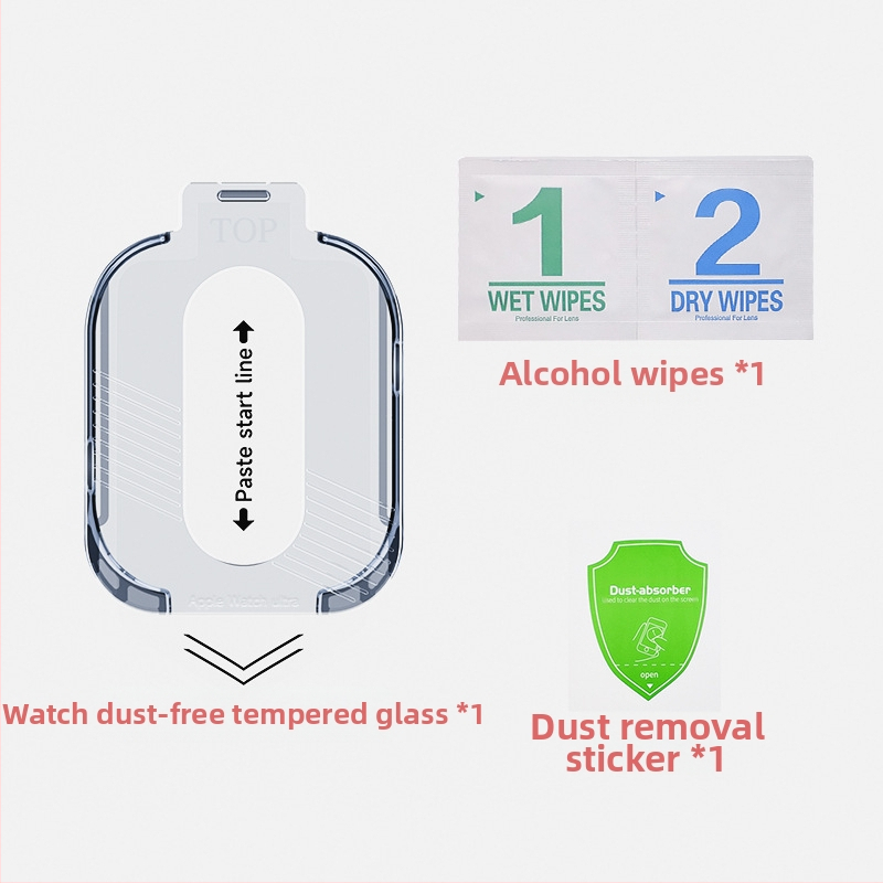 „Applewatch“ apsauginė plėvelė, itin be dulkių, sandėlio „iwatch“ grūdinta plėvelė, skirta „Apple Watch“ titano lydiniui