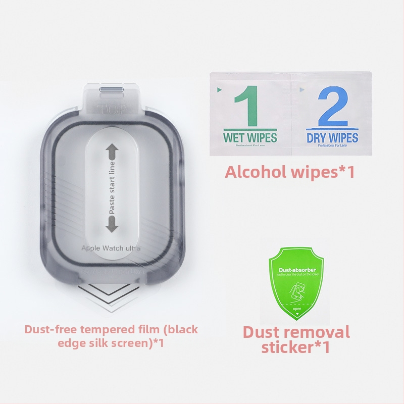 „Applewatch“ apsauginė plėvelė, itin be dulkių, sandėlio „iwatch“ grūdinta plėvelė, skirta „Apple Watch“ titano lydiniui
