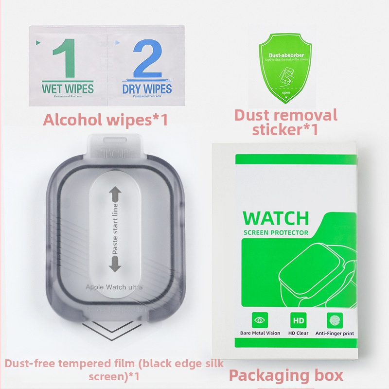 „Applewatch“ apsauginė plėvelė, itin be dulkių, sandėlio „iwatch“ grūdinta plėvelė, skirta „Apple Watch“ titano lydiniui