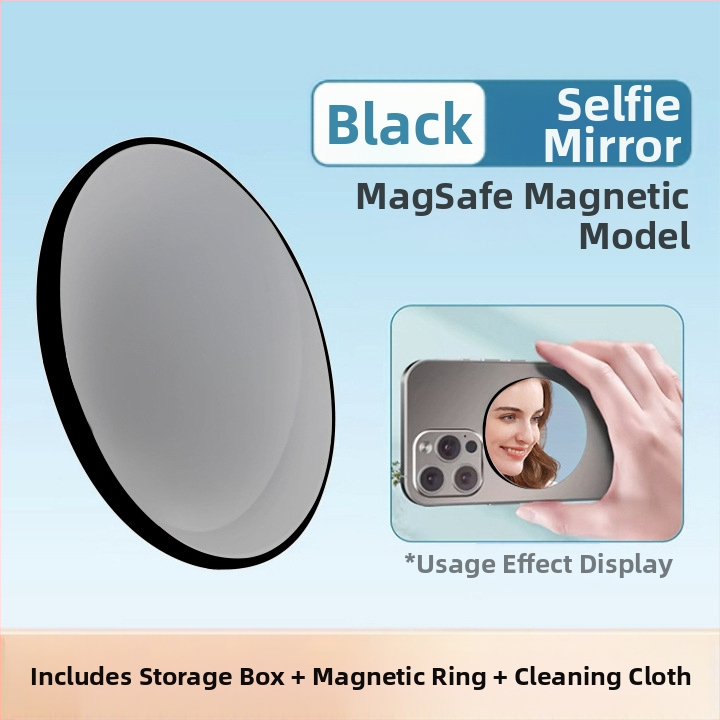 Alumíniumötvözetből készült MagSafe mágneses abszorpciós mobiltelefon hátsó önfényképező tükör Vlog élő HD domború sminktükör