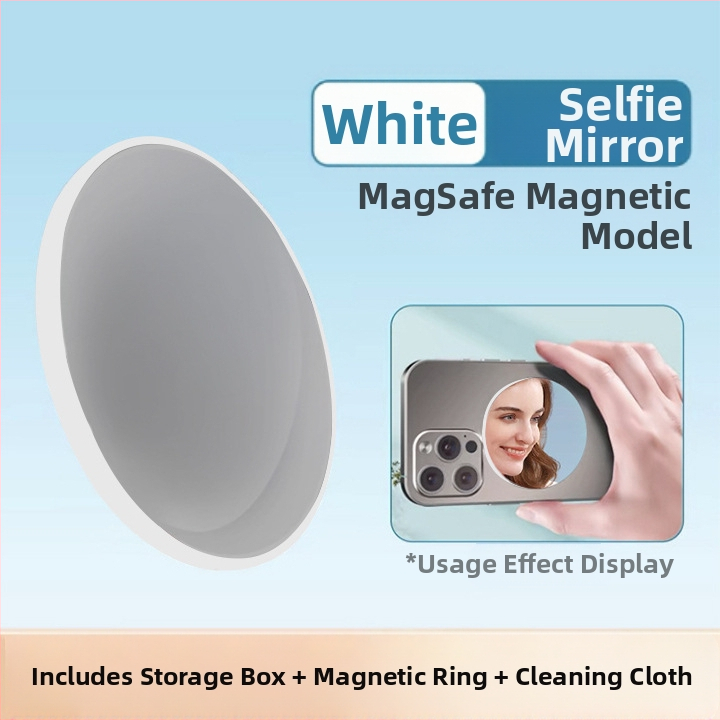 Alumíniumötvözetből készült MagSafe mágneses abszorpciós mobiltelefon hátsó önfényképező tükör Vlog élő HD domború sminktükör