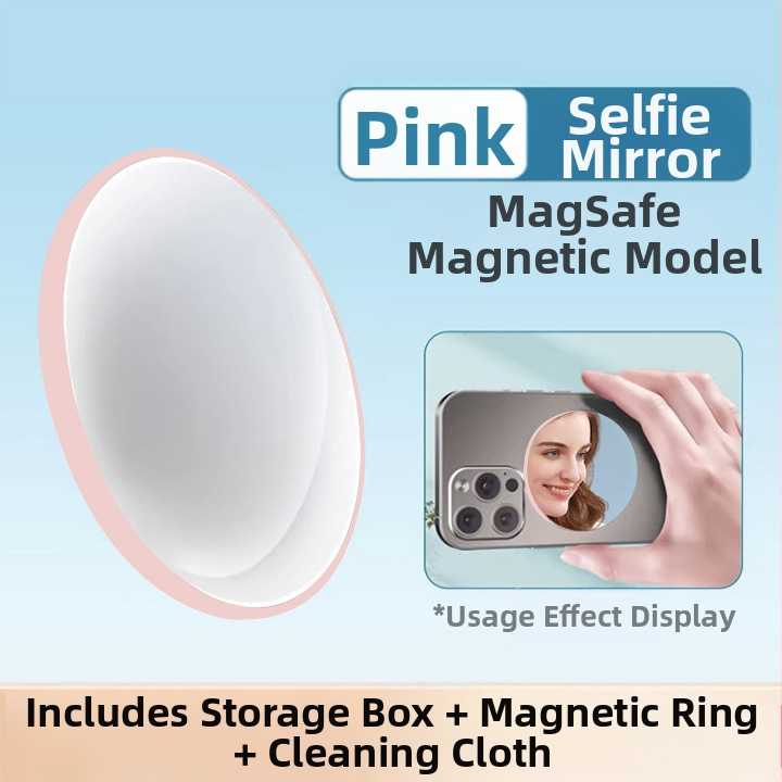 Alumíniumötvözetből készült MagSafe mágneses abszorpciós mobiltelefon hátsó önfényképező tükör Vlog élő HD domború sminktükör