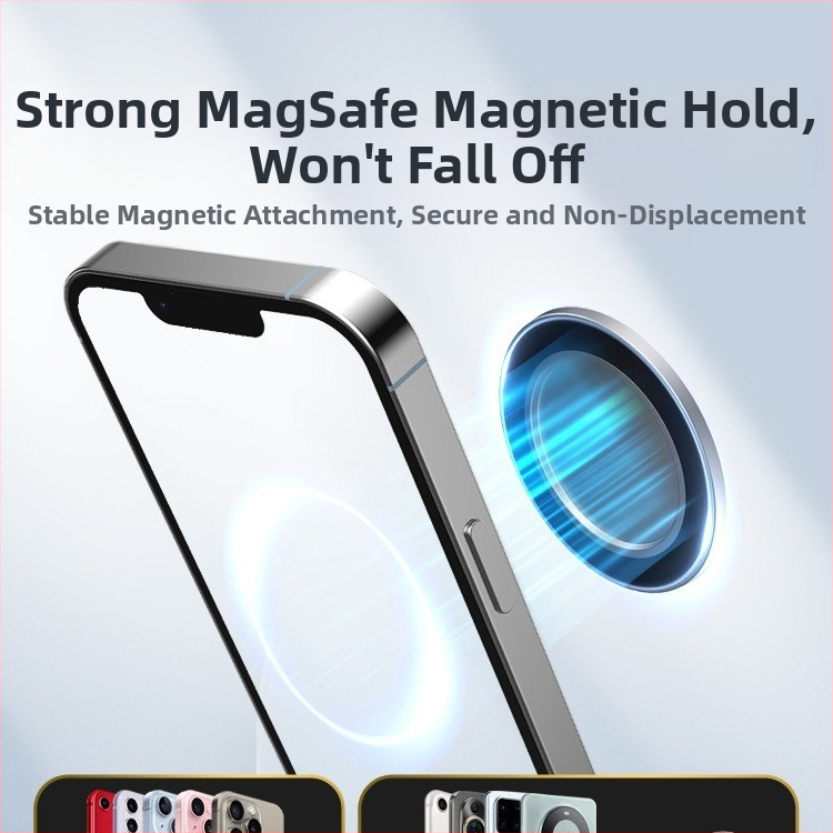Алуминиева сплав MagSafe магнитно абсорбиращо огледало за мобилен телефон за задно снимане, артефакт, Vlog live HD изпъкнало огледало за грим