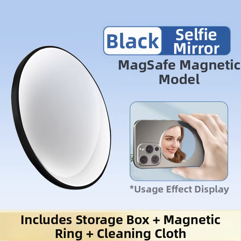 Alumíniumötvözetből készült MagSafe mágneses abszorpciós mobiltelefon hátsó önfényképező tükör Vlog élő HD domború sminktükör