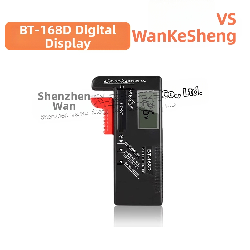 Baterijos įkrovos testeris su skaitmeniniu ekranu BT-168D gali matuoti Nr. 5 ir Nr. 7 įkraunamas baterijas