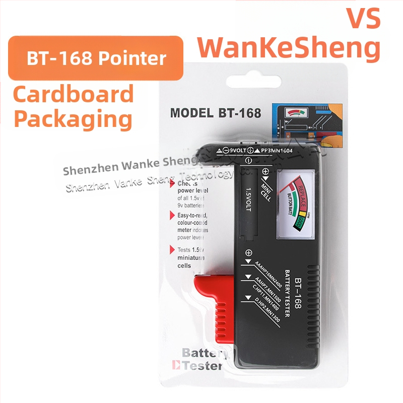 Baterijos įkrovos testeris su skaitmeniniu ekranu BT-168D gali matuoti Nr. 5 ir Nr. 7 įkraunamas baterijas