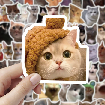 300 macska mém matrica cuki vicces szellem állat macska ins szél kifejezés táska szár figura anyag kéz könyv matricák