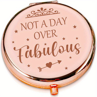 Mintás kis utazási nagyítás sminktükör kerek mini kézitáska zsebtükör