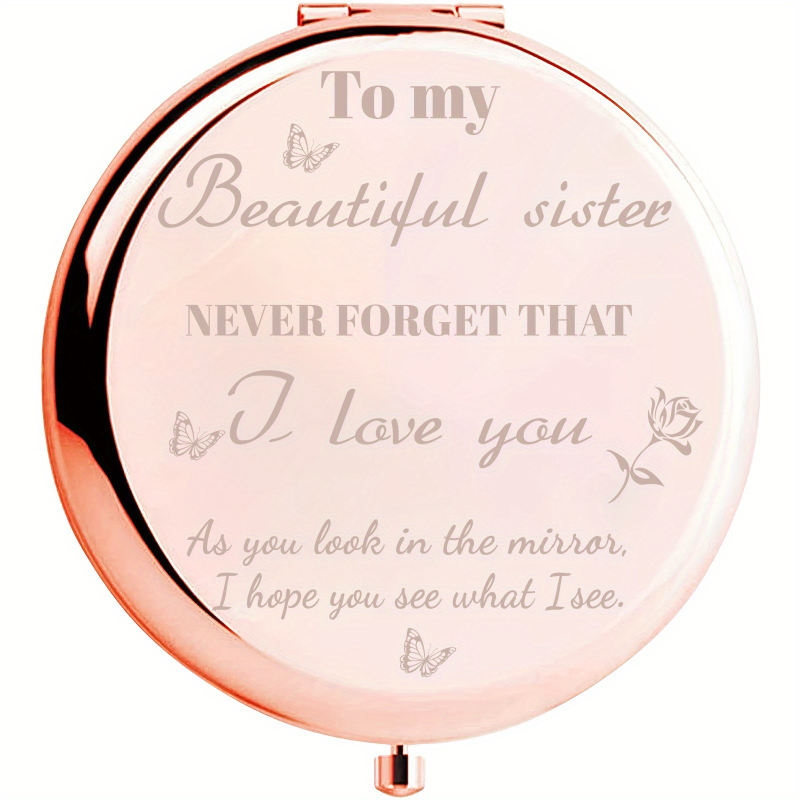 Mintás kis utazási nagyítás sminktükör kerek mini kézitáska zsebtükör