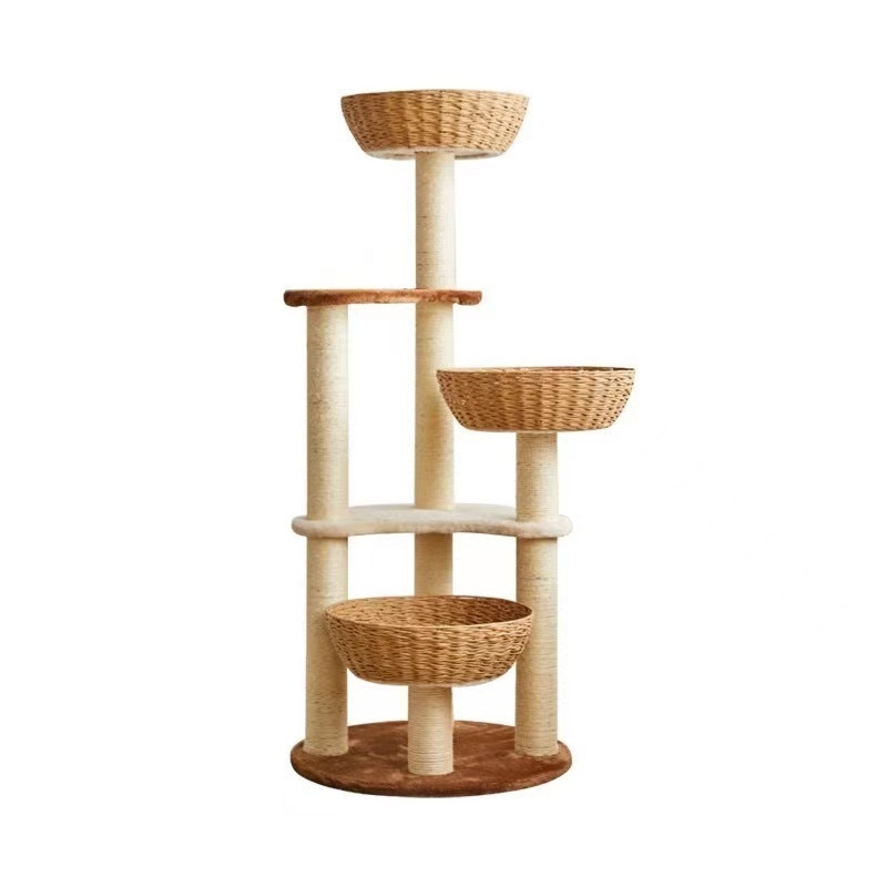 Xz eksport Jaapanisse! Sisalpaberist rotangist kassironimisraam, kootud kassipesa, kassipuu, integreeritud sisalist mitmekihiline kassi kraapimispost