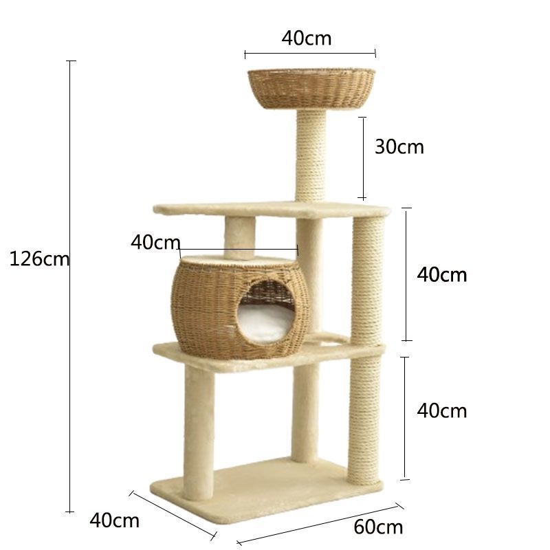 Xz eksport Jaapanisse! Sisalpaberist rotangist kassironimisraam, kootud kassipesa, kassipuu, integreeritud sisalist mitmekihiline kassi kraapimispost