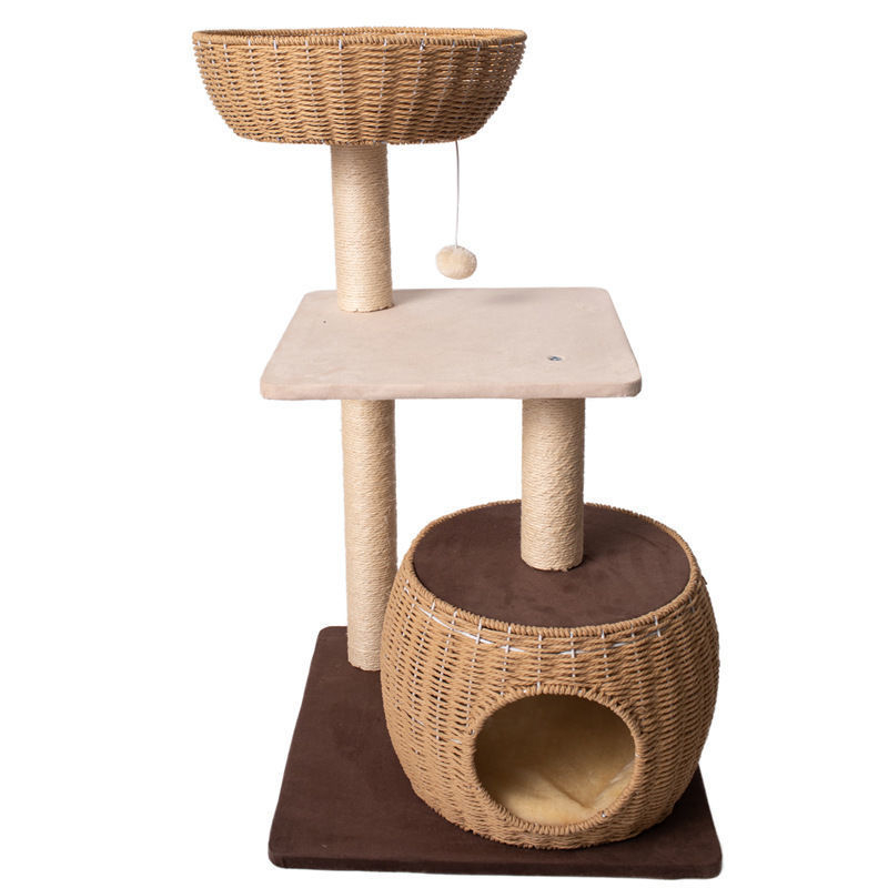 Xz eksport Jaapanisse! Sisalpaberist rotangist kassironimisraam, kootud kassipesa, kassipuu, integreeritud sisalist mitmekihiline kassi kraapimispost