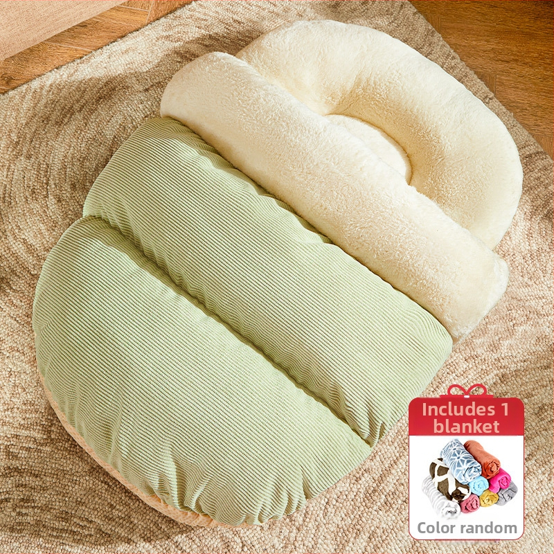 Kućica za pse, sofa za spavanje, potpuno zatvorena prostirka za spavanje plišanih ljubimaca za male i srednje pse, krevet za mačke, tvornica veleprodaje prekogranične veleprodaje