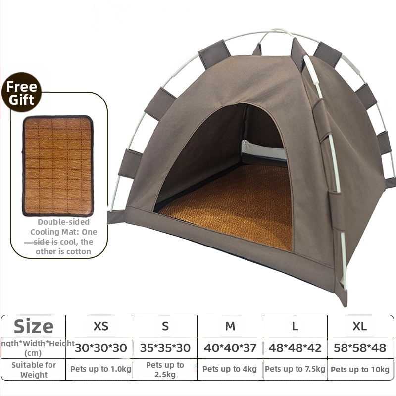 Kisállat sátor nyári hűtőszőnyeg macskaketrec macska jégpad macskaszőnyeg kültéri összecsukható házi macskafészek hűtő érzés