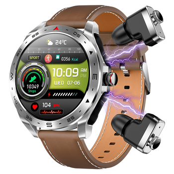 Nutikell 2-in-1 TWS Bluetooth-peakomplekt Dial Call Pulss Vererõhu jälgimine Multi Sport Mode Täiskasvanutele