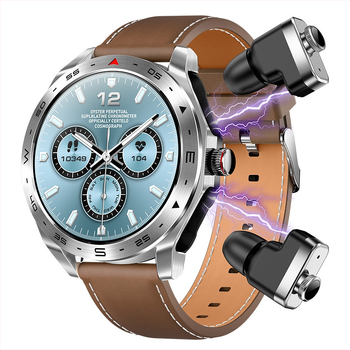 Nutikell 2-in-1 TWS Bluetooth-peakomplekt Dial Call Pulss Vererõhu jälgimine Multi Sport Mode Täiskasvanutele