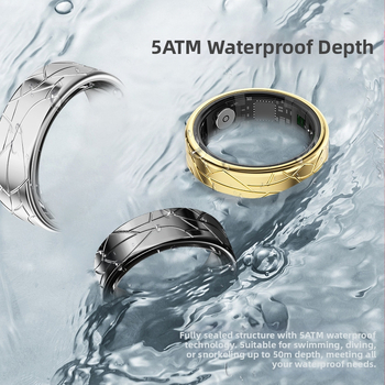 TikTok електронната книга може да бъде четкана с тремоло за наблюдение на сърдечната честота, кислорода в кръвта, съня и фото спорта, здравен интелигентен пръстен за жени