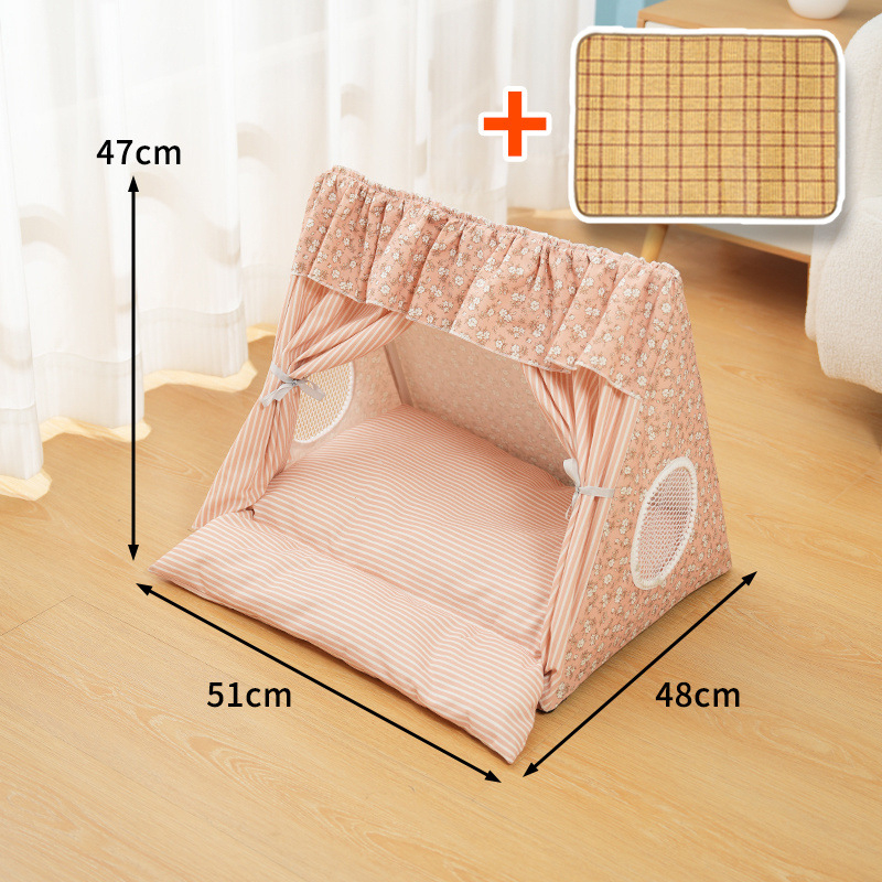 Macska sátor, nyári macskafészek, meleg kisállat kennel sátor, kivehető és mosható, zárt internetes hírességek macska sátor, minden évszakra alkalmas