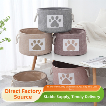 Export vastagított pamut és lenvászon tárolókosár japán stílusú szövet összecsukható tárolódoboz asztali vegyes ruhák tárolódoboz nagykereskedelem