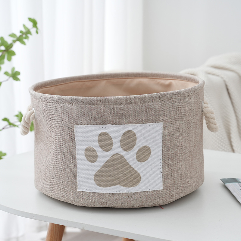 Export vastagított pamut és lenvászon tárolókosár japán stílusú szövet összecsukható tárolódoboz asztali vegyes ruhák tárolódoboz nagykereskedelem