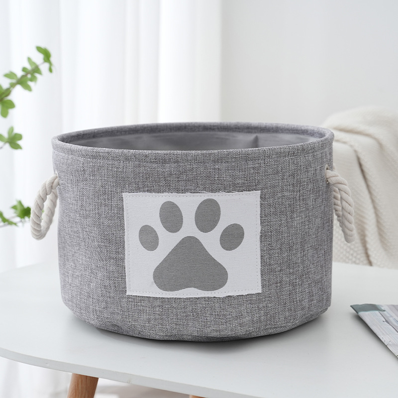 Export vastagított pamut és lenvászon tárolókosár japán stílusú szövet összecsukható tárolódoboz asztali vegyes ruhák tárolódoboz nagykereskedelem